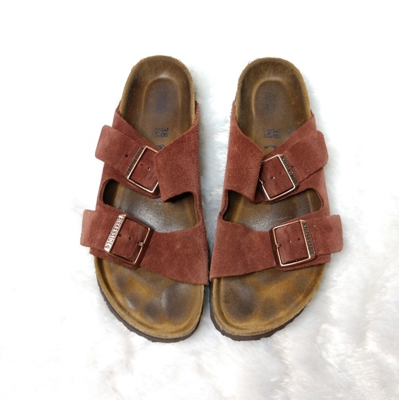 Birkenstock Shoes - Birkenstock Suede Double Strap Sandals